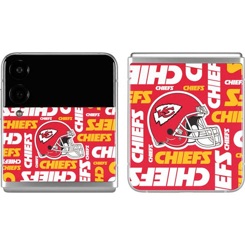 NFL Kansas City Chiefs Red Blast Galaxy Z Flip4 5G Skin